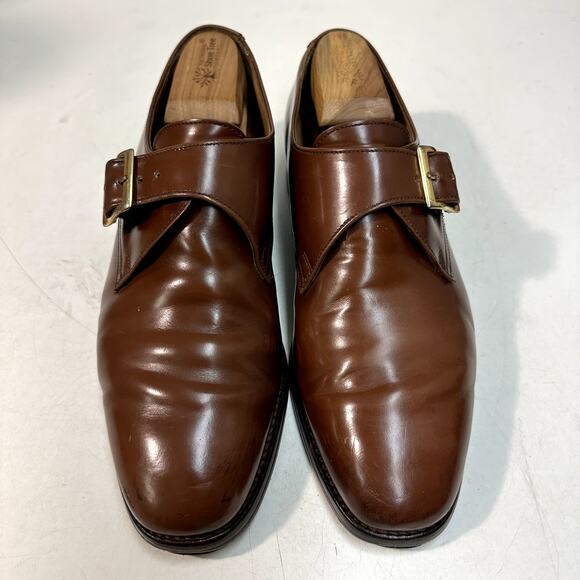NEW HEELS Crockett & Jones x Polo Ralph Lauren Single Monk Made in England 9 D